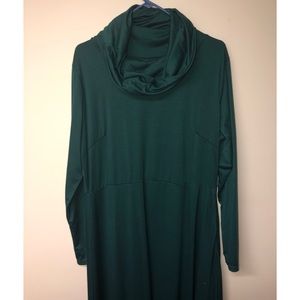 Long green dress, good for plus size Slytherin!